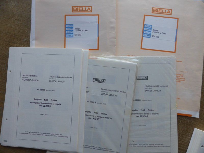 Biella Album: BIELLA -- div. Vordruck - + Einlageblätter – Usato da Egliswil venduto da Trens01 3