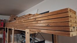 Lames de terrasse en bois de pin thermo-chauffé (Thermopin)