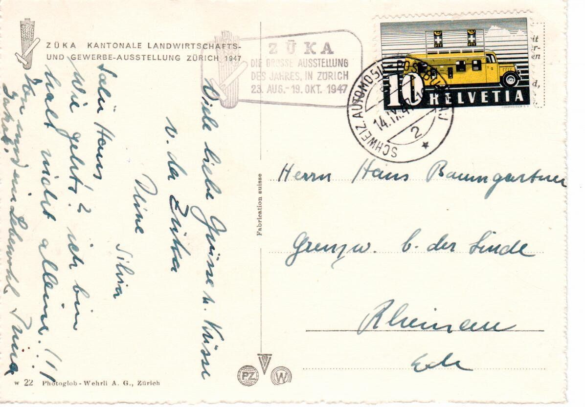 Cartoline postali: Züka - Automobilpost – Usato da Wolhusen venduto da Curver9 1