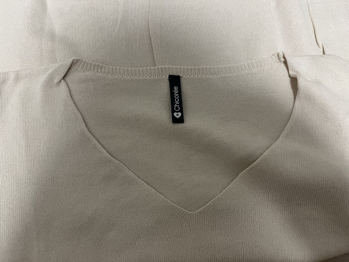 T-Shirts: Strickshirt mit Volants beige M neu – Neu (gemäss Beschreibung) aus Birrwil von vanyboo 3