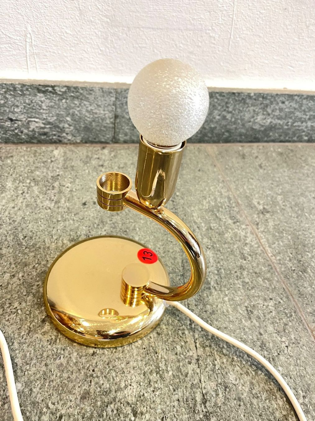 Lampen: Tischlampe mit Blattform, Vintage – Gebraucht aus Olten von ELHANDEL 8