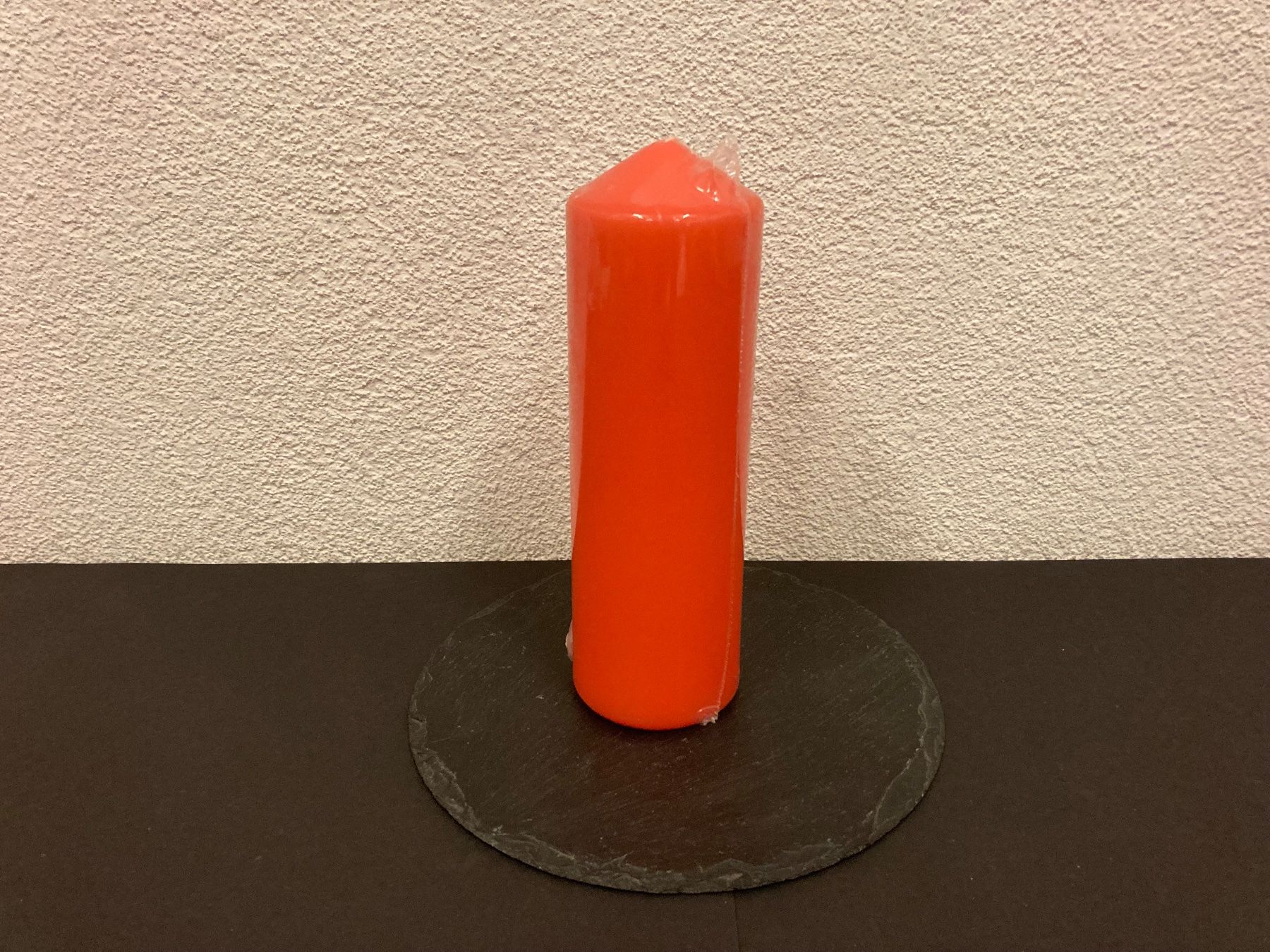 Candele: Kerze ca. 24 x 8 cm, ca. 960g, hell-orange glanz – Nuovo e nell'imballaggio originale da Neuenhof venduto da jorogo