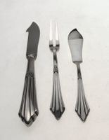 altes 3 teiliges mini WMF Besteck Fächermuster versilbert