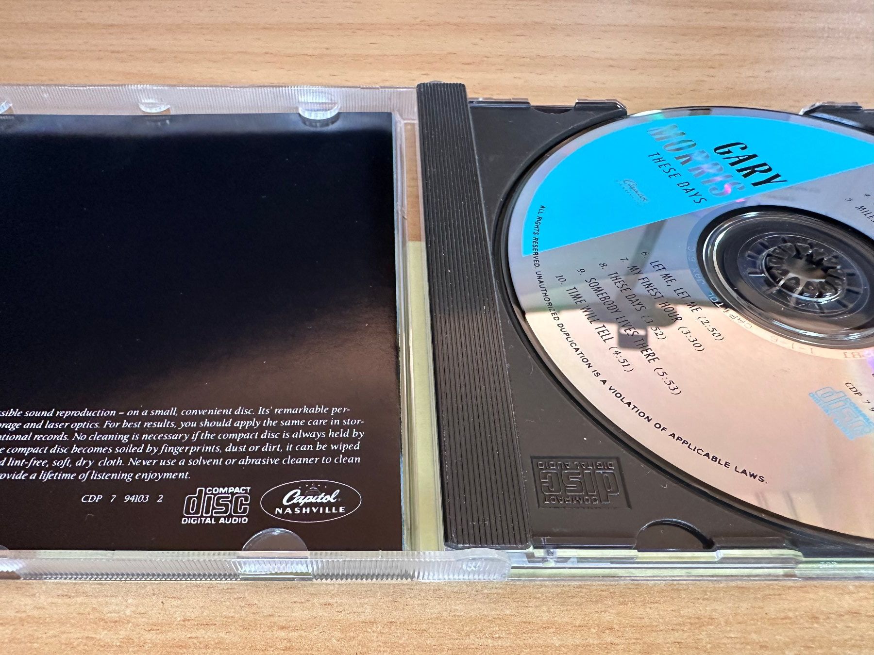 CD: Gary Morris - These Days – Usato da Rikon im Tösstal venduto da Alpenmutz 2
