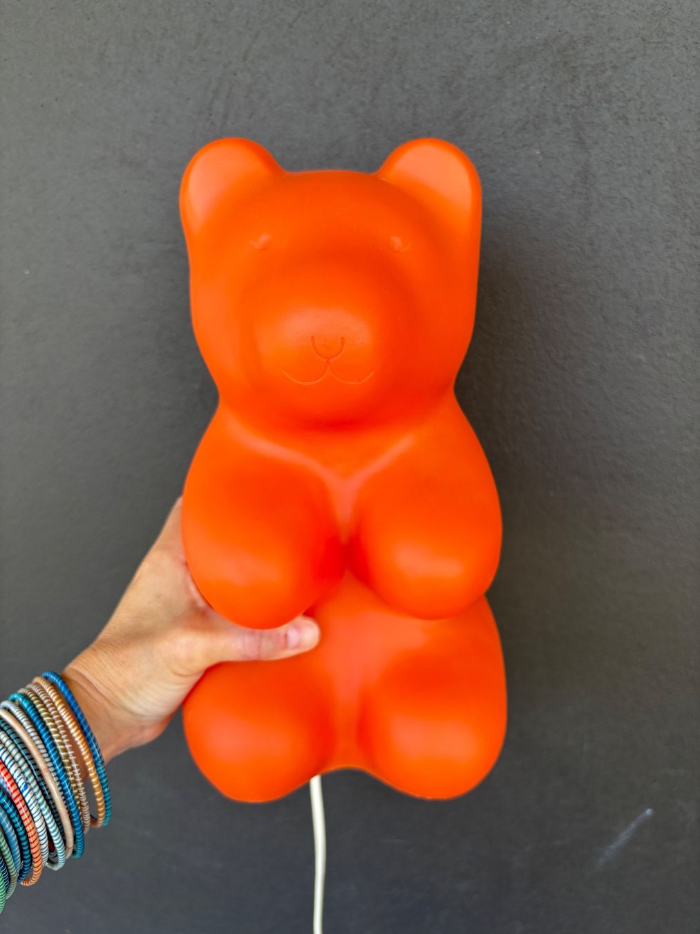 Heico Lampade: Vintage 1980s Orange Heico gummy bear lamp – Usato da Steinhausen venduto da ChromeVintage