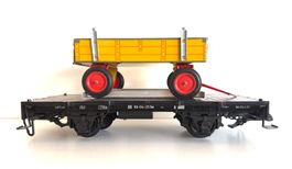 LGB Güterwagen (Umbau) mit Ladung