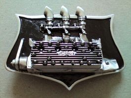 Flat Head Motor Edelbrock Gürtelschnalle