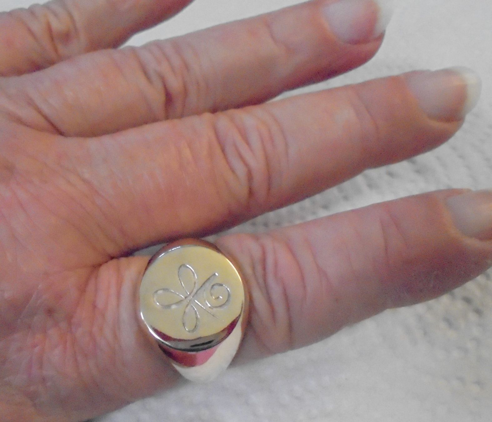 Anelli: Echtschmuck: Herrenring, Silberring vergoldet 19/60 – Nuovo (secondo la descrizione) da Zuchwil venduto da maumauchi 5