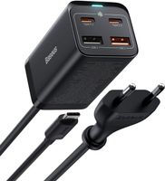 65W Ladestation Schnellladegerät mit 4 Ports [2USB-C + 2USB]