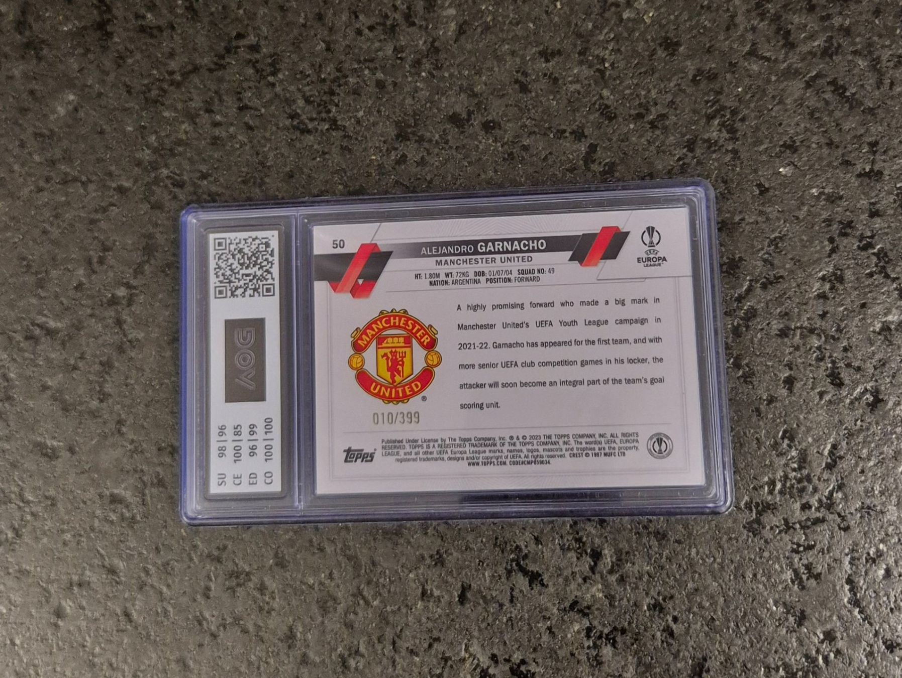 Topps Carte collezionabili: Alejandro Garnacho RC /399 - Manchester United - Topps – Nuovo (secondo la descrizione) da Burg AG venduto da Danoe 1