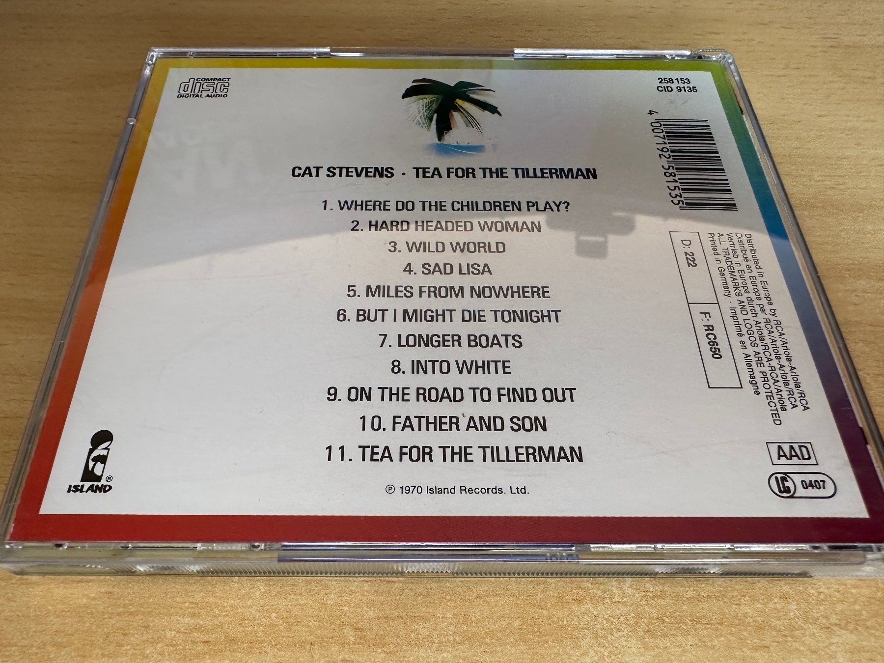 CD: Cat Stevens – Tea For The Tillerman – Usato da Rikon im Tösstal venduto da Alpenmutz 1