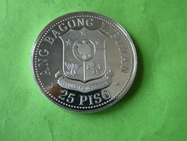 Philippinen 1975, 25 Piso - Silber .500   24.81 g