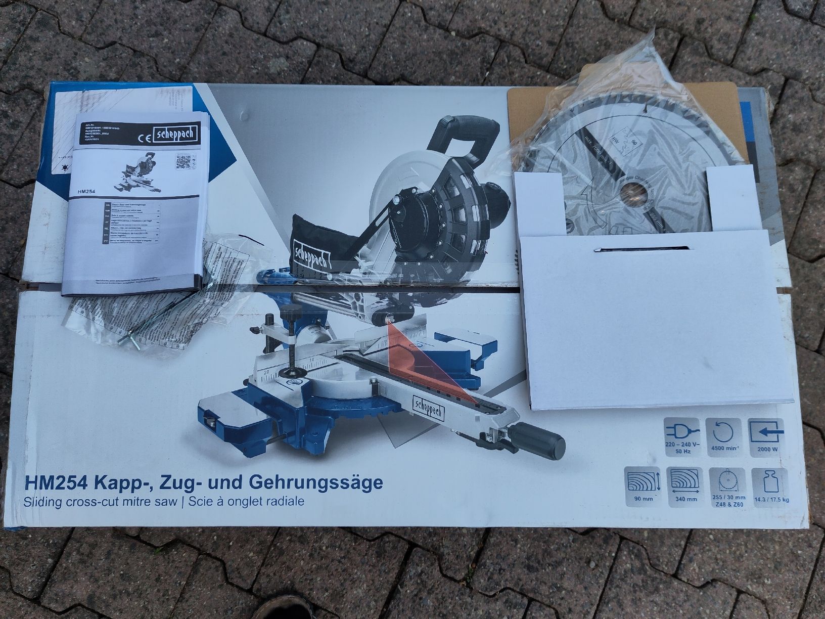 Scheppach Tutte le macchine: Kapp-, Zug- & Gehrungssäge – Nuovo (secondo la descrizione) da Affoltern am Albis venduto da Damo7