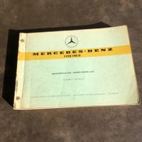 Ersatzteilliste Mercedes 190 D,  1958