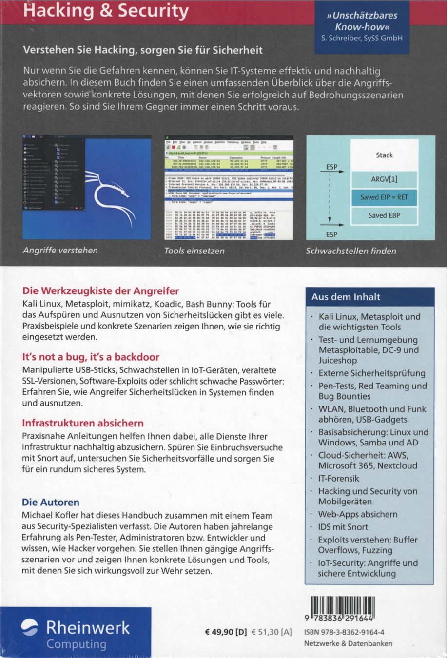 Libri: Hacking & Security – Nuovo (secondo la descrizione) da Büren an der Aare venduto da Violine99 1