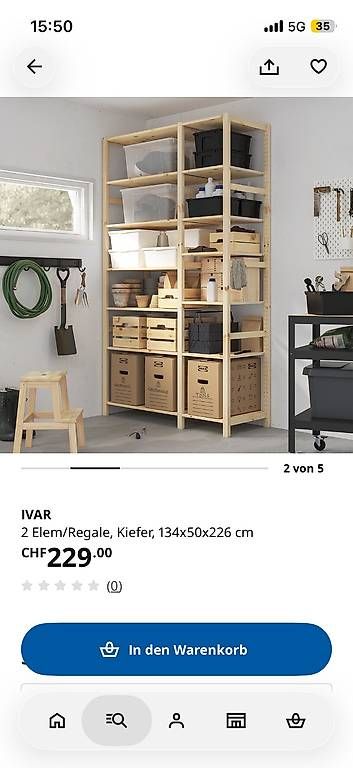 Regale: IVAR Regal von Ikea, 2 Elemente – Gebraucht aus Zürich von inf_f698 1