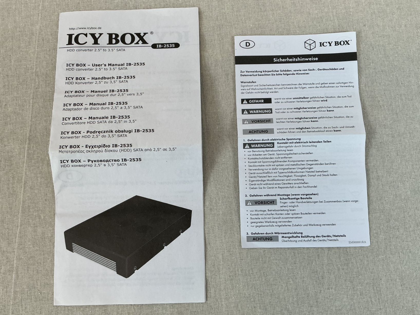 Convertitori: ICY BOX Festplattenkonverter SATA III – Nuovo (secondo la descrizione) da Richterswil venduto da Restwert_Richterswil 7