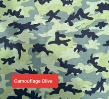 Jersey Coupon 100x90cm / Camouflage Oliv