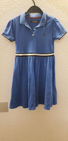 Sommerkleid Mädchen Grösse 122-128cm, blau, mit Segelmotiv