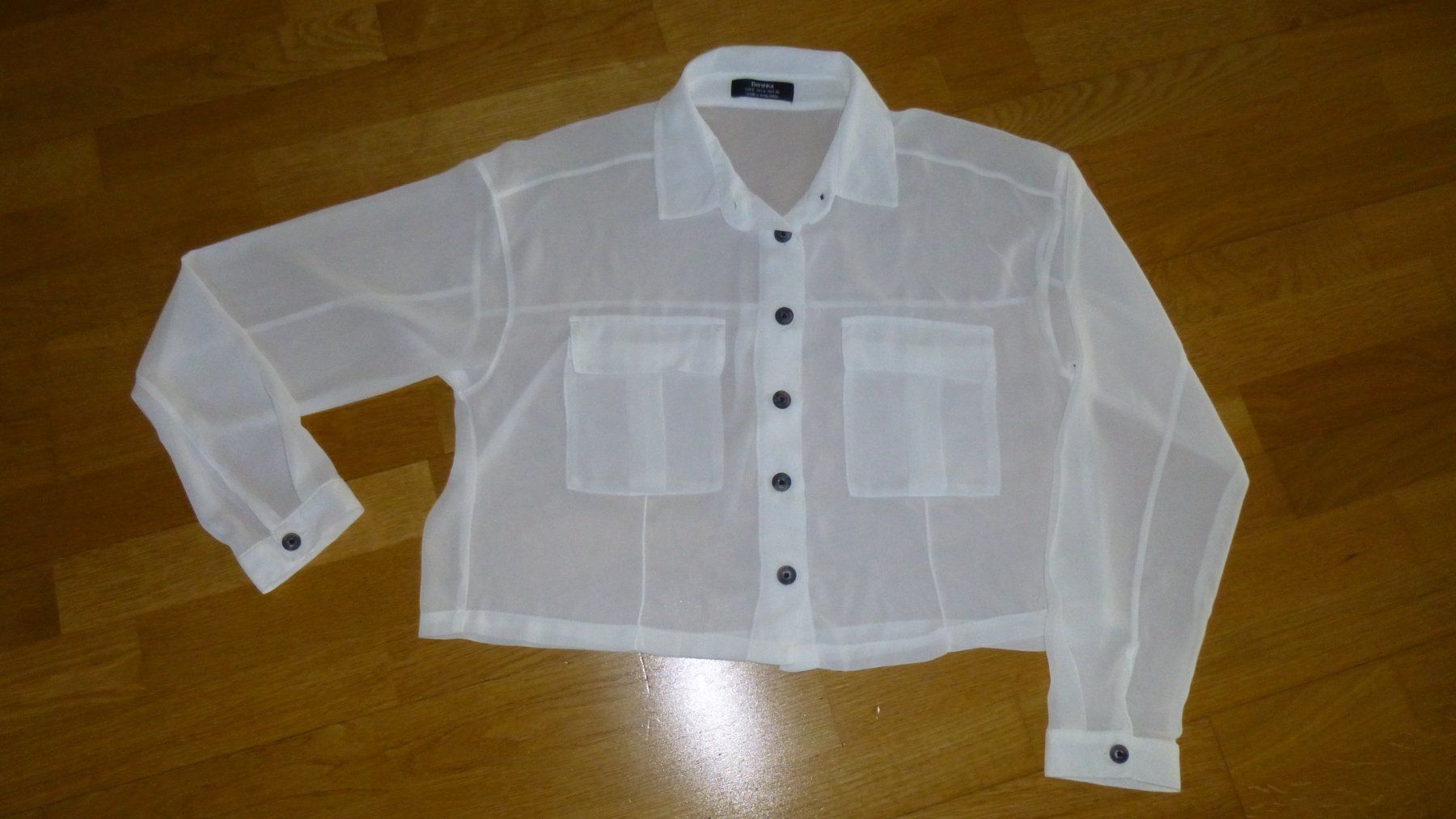 Zara Blusen: Weisse Zara Bluse Grösse S, transparent – Gebraucht aus Triengen von misterpicknicker