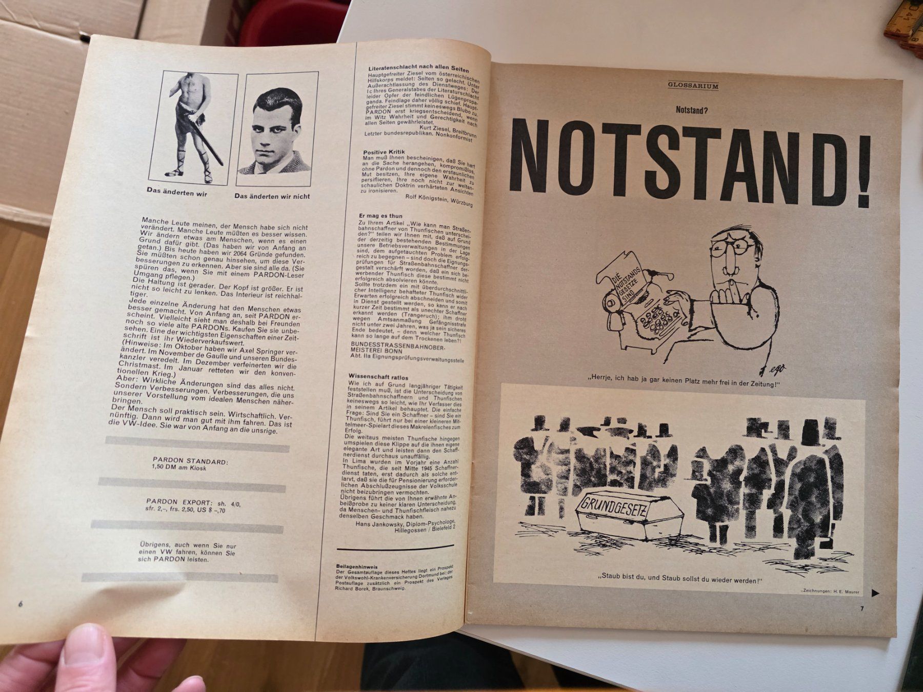 Riviste & Magazine: Kult Satire Comedy Zeitschrift PARDON 3/ 1963 – Usato da Walterswil BE venduto da Lonitti 4