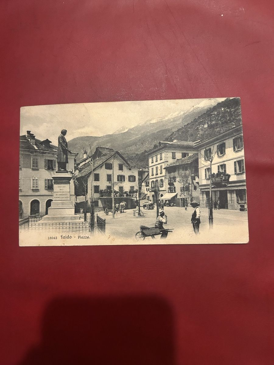Cartoline postali: Faido Piazza 1908 – Usato da Breganzona venduto da Milesbo