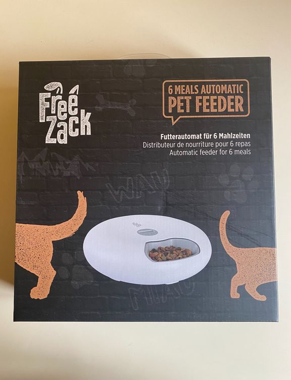 Lafisun Futterautomat Katze 6 Mahlzeiten - Programmierbarer Nassfutterautomat Mit Kühlung