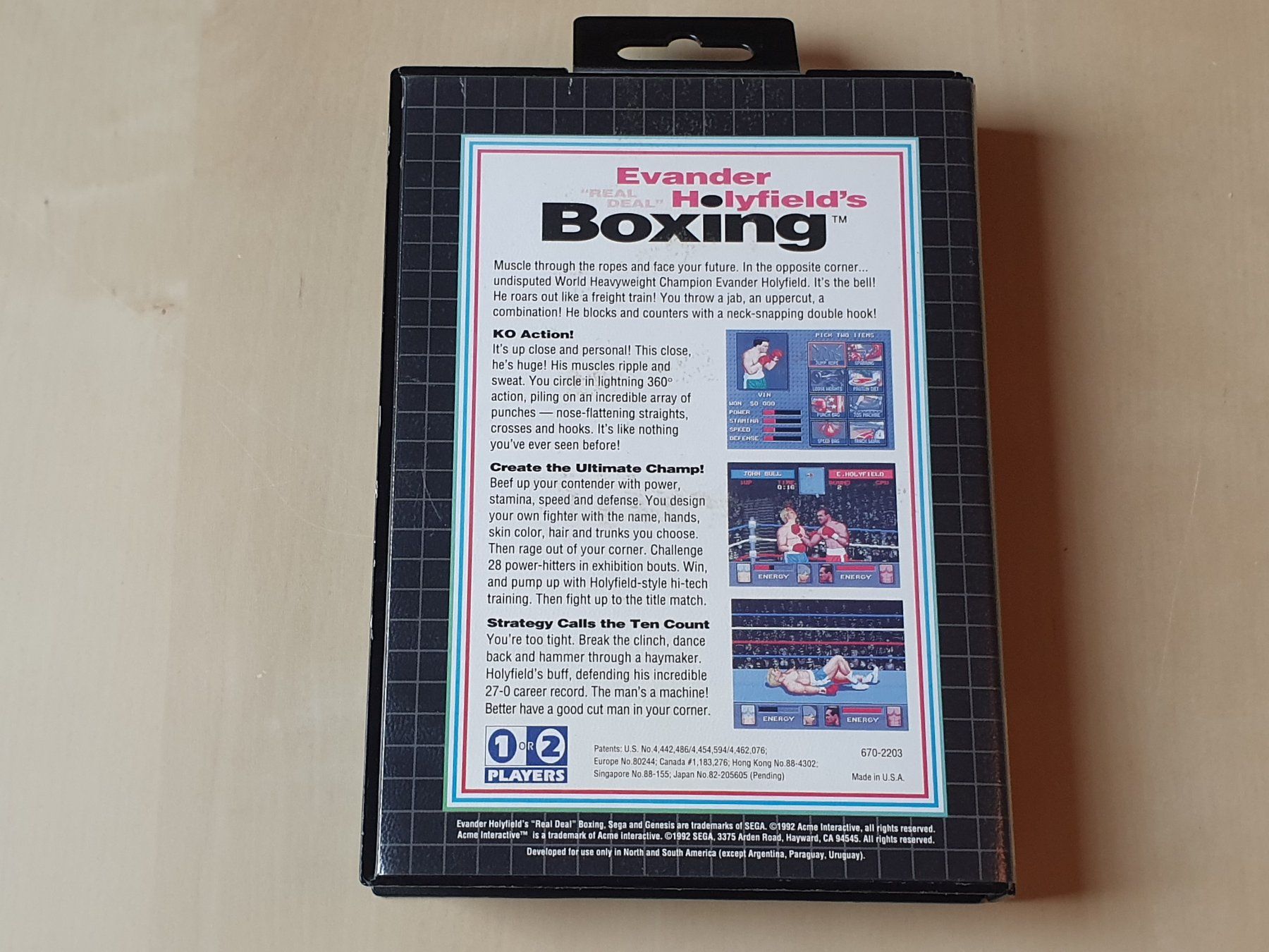 Sega Giochi: Evander Holyfields Real Deal Boxing Genesis – Usato da Stansstad venduto da collectorsshop 1
