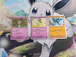Lot de cartes Pokémon Holo Tarsal Kirlia et Riolu FR