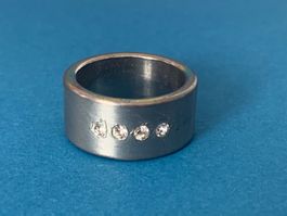 Edelstahl ring 4 steine (57)