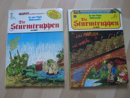 Die Sturmtruppen Band 1 & 2  Bonvi Kult !! Sehr selten TOPP