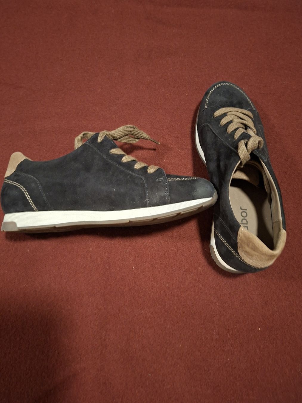 Gabor Scarpe da donna: Gabor Leder Sneaker Neu Gr. 4/37, schwarz  – Nuovo e nell'imballaggio originale da Wolfhalden venduto da Irma-s-best 1