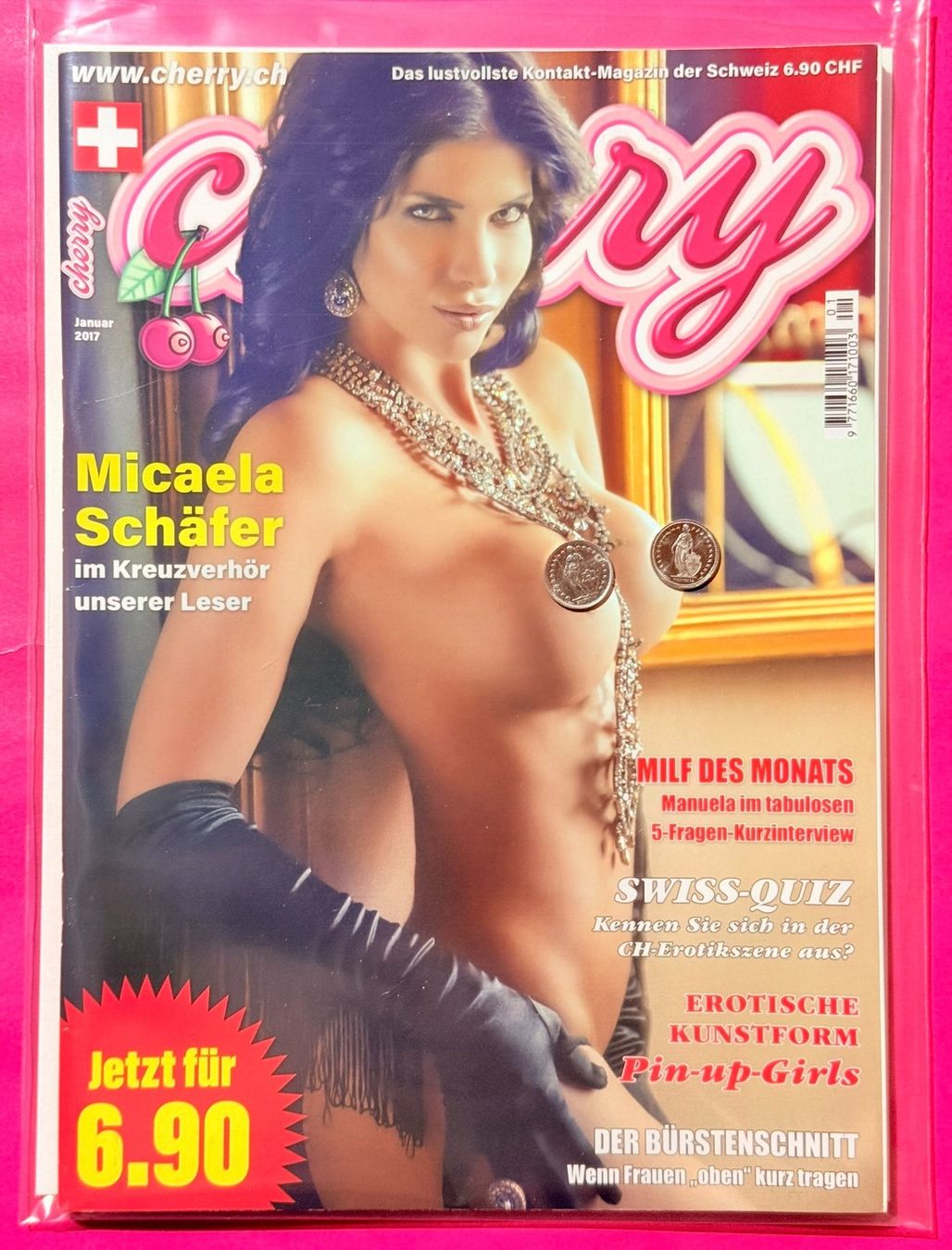 Riviste & Magazine: Magazin Cherry Januar 2017 Micaela Schäfer neu – Usato da Zuerich venduto da SonderArt-Wertgut