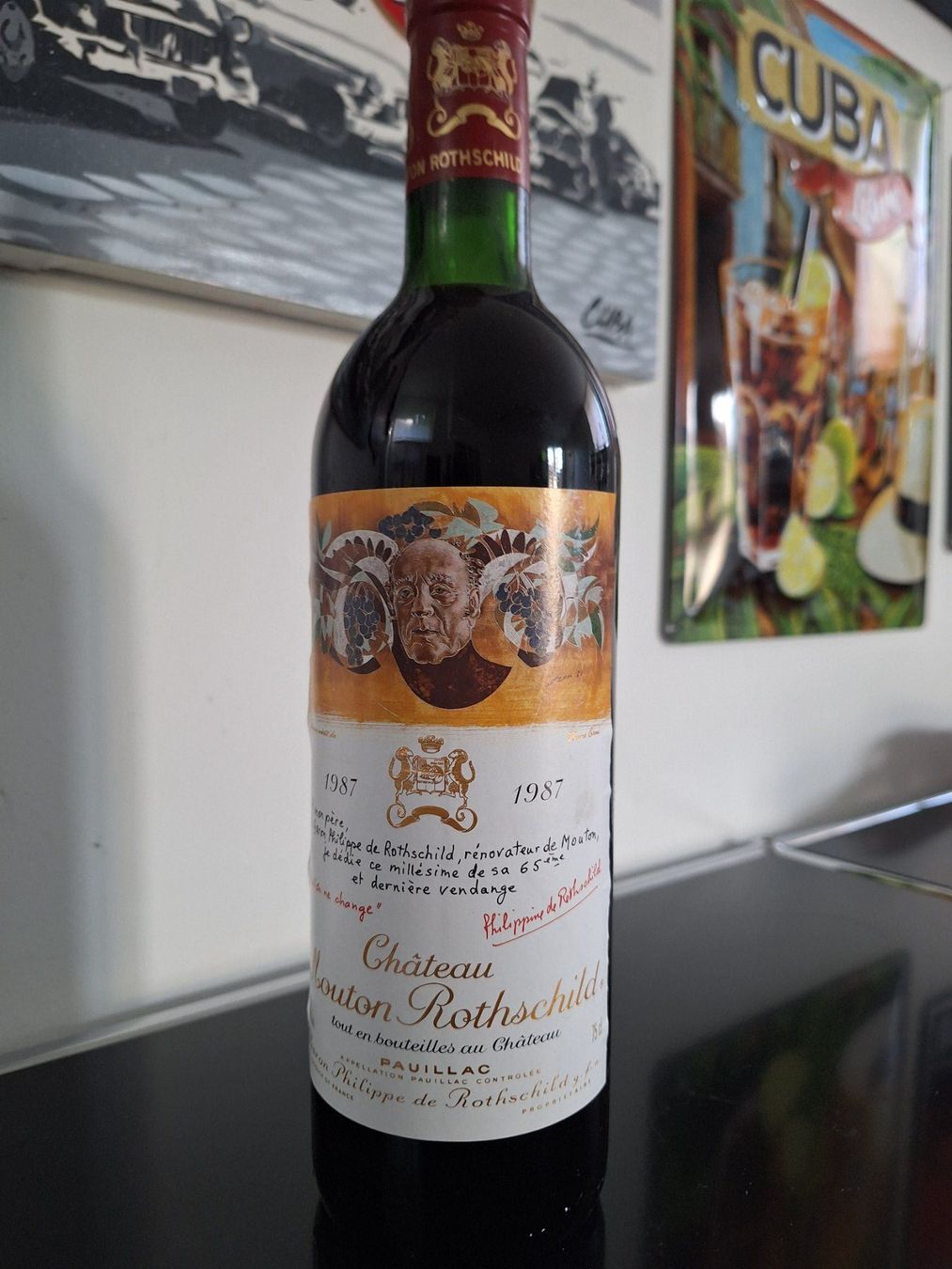 Mouton Rothschild Vino: WEIN CHATEAU MOUTON ROTHSCHILD 1987 – Usato da Vernate venduto da gzi_z2lb 1