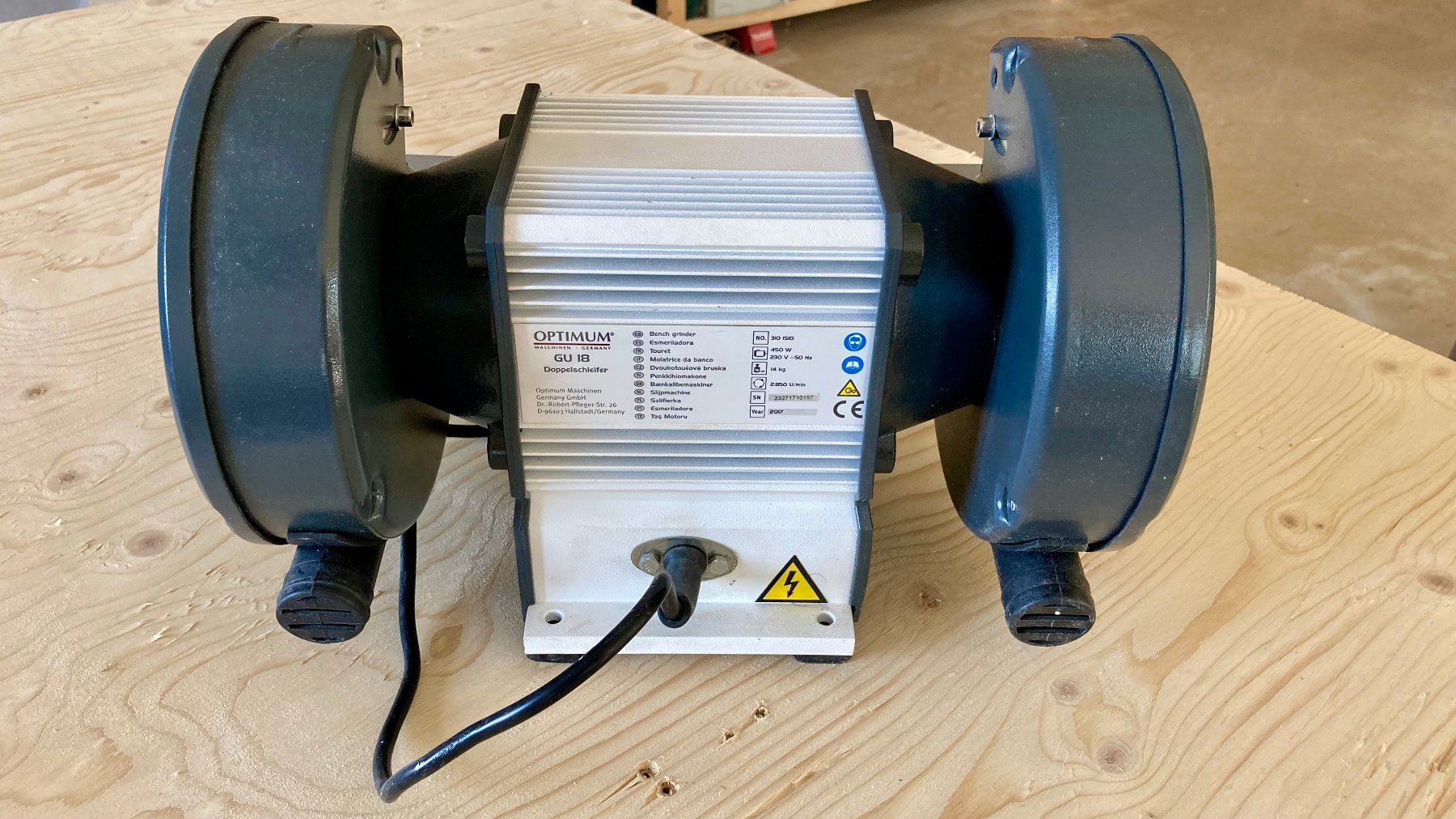 Schleifen & Polieren: Optimum Doppelschleifmaschine OPTIgrind GU 18 – Gebraucht aus Netstal von flurinbisig 2