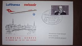 Swissair Hamburg - Geneve 30.10.1988