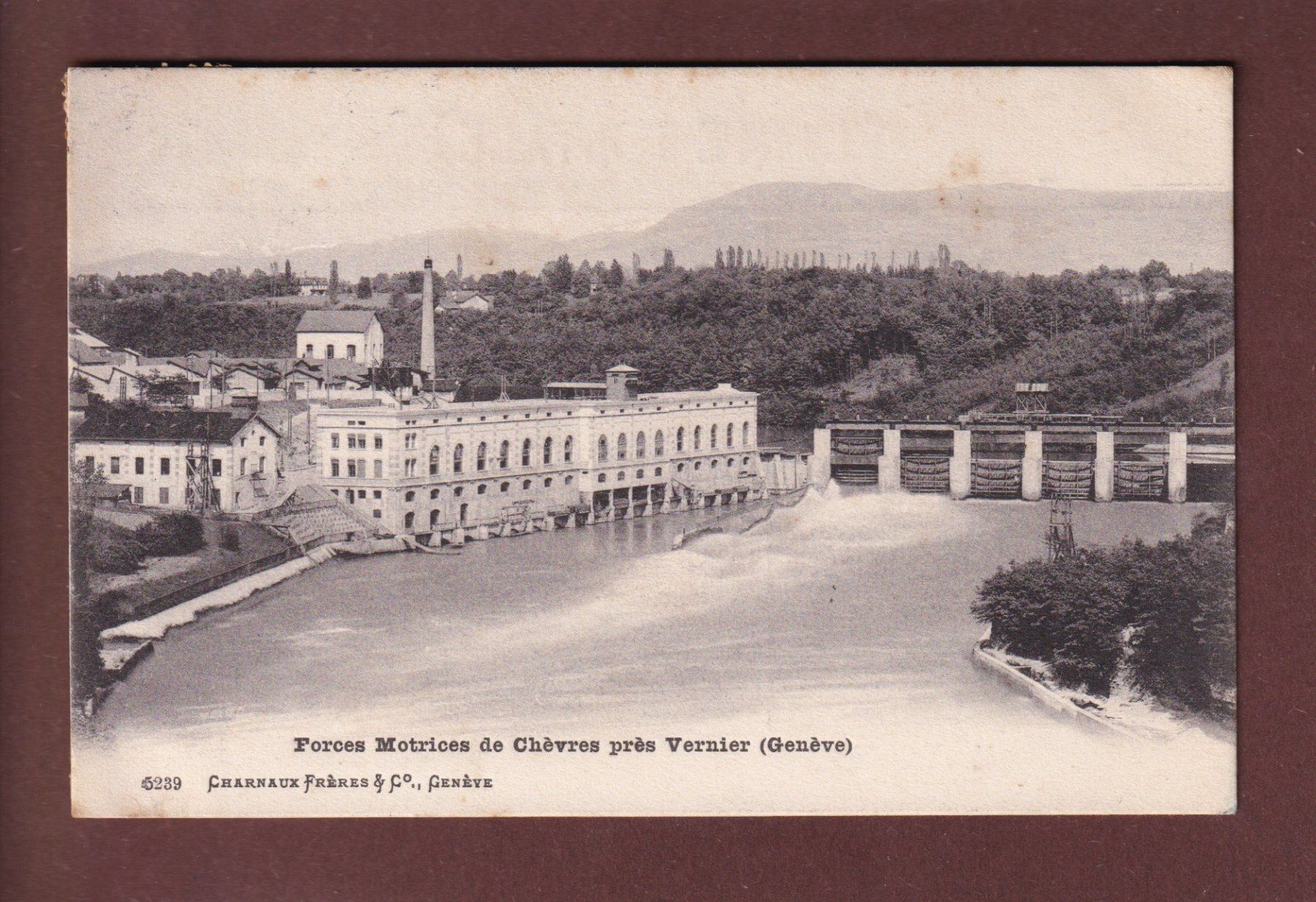 Cartoline postali: GENEVE - Forces Motrices - 1910 – Usato da Pully venduto da nicecards