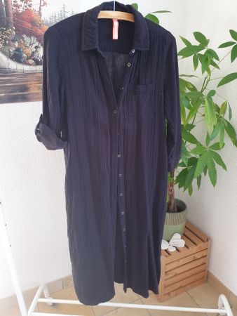 Robe chemise longue noire Street One, t.34
