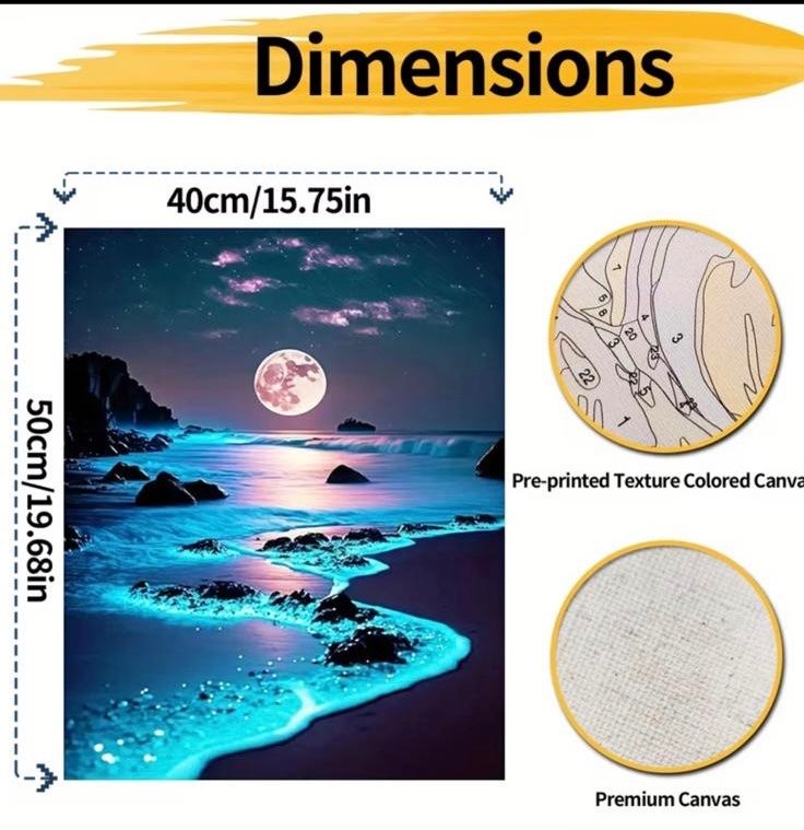 Kit bricolage: Malen nach Zahlen: Seelandschaft 40x50cm – Nuovo e nell'imballaggio originale da Teufenthal AG venduto da MeineSchatztruhe 1