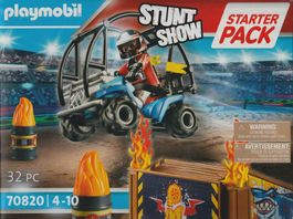 PLAYMOBIL STUNT SHOW STARTER PACK 70820 QUAD CON RAMPA INFUO