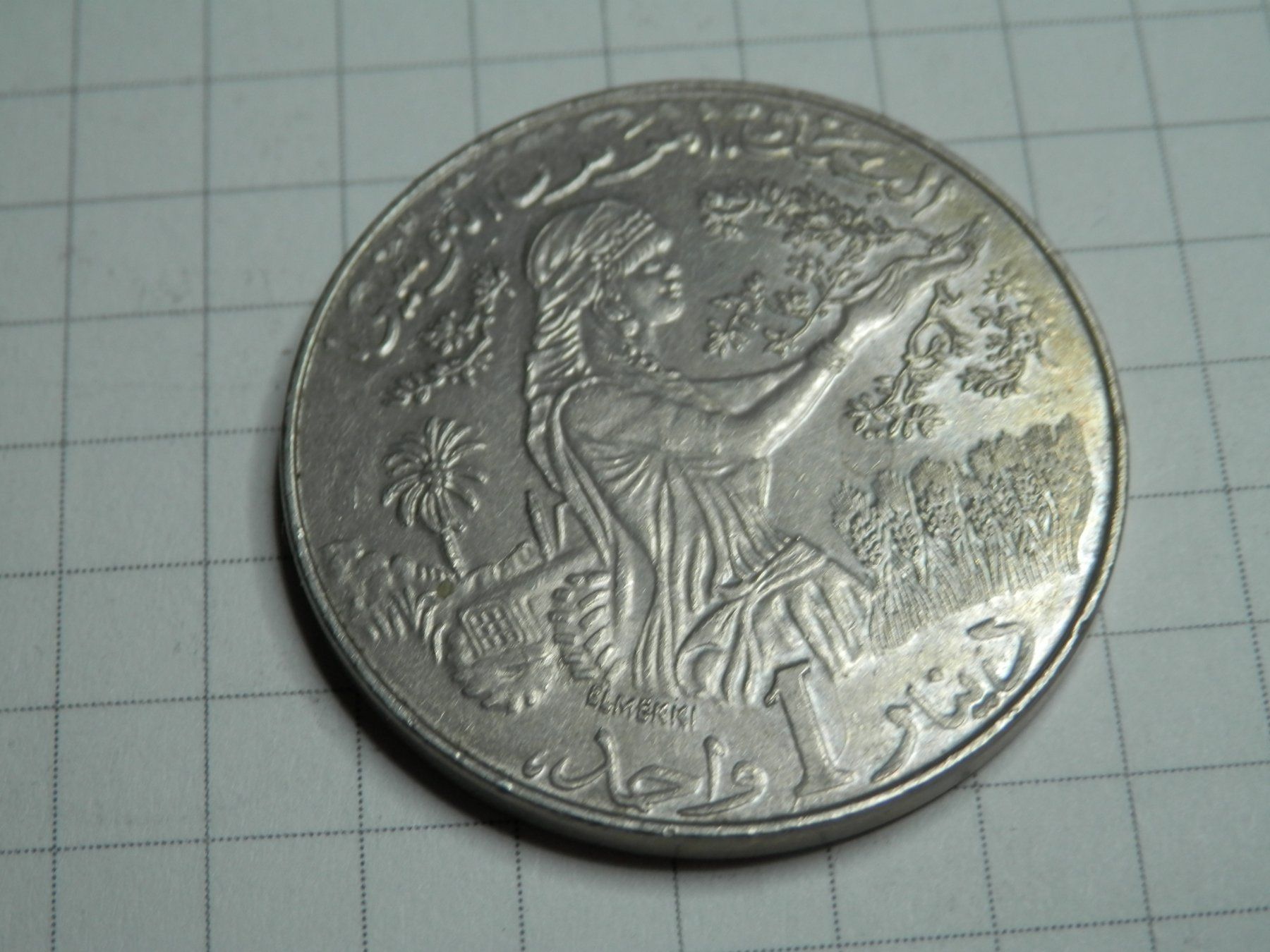 Tutti le monete: Tunesien 1 Dinar, 1990 – Usato da Weiach venduto da weiach81