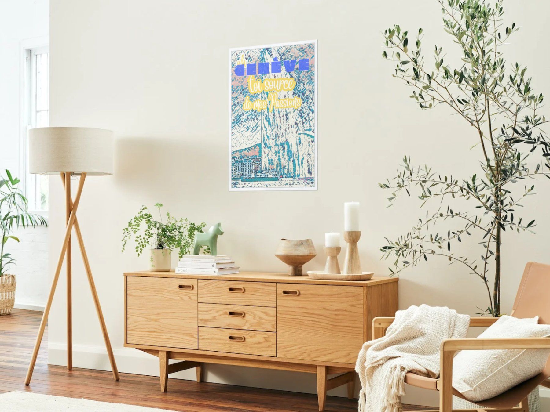 Poster & Bilder: ein Hanni Gehrn Poster von Genf – Neu und originalverpackt aus Zürich von Posterrama 5