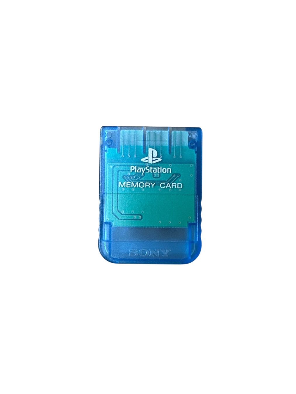 Sony Memory unit & Memory card: PlayStation 1 Memory Card Clear Blue – Usato da Domat/Ems venduto da IsseldorsShop