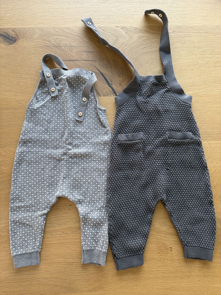 H&M Kleiderpakete & -sets: Latzhose aus Strick Grösse 68 – Gebraucht aus Bütschwil von Fdu_9606