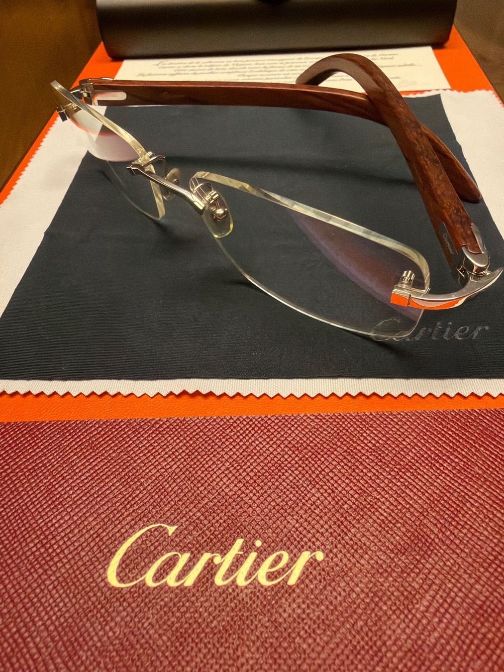 Cartier Occhiali & Lenti: Cartier Bubingaholz Platin – Nuovo (secondo la descrizione) da Kilchberg ZH venduto da Gugsan 2