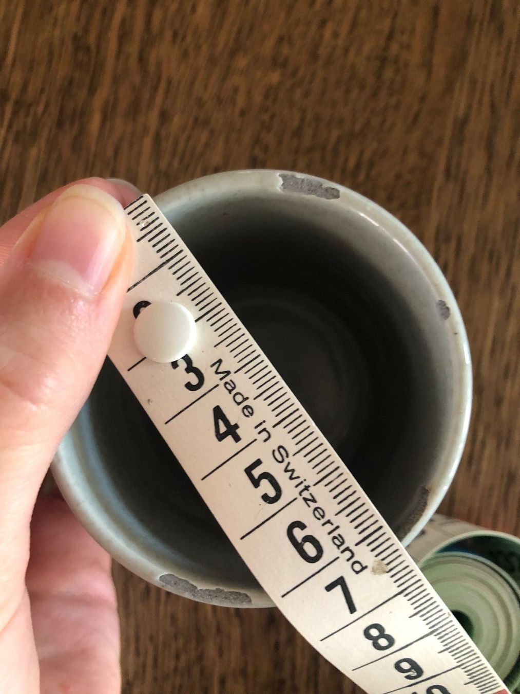 Vasi per fiori: Mini Cache pot Gris brun Topf Übertopf Grau Braun Blumentöpf – Usato da St-Aubin FR venduto da Tiweety 3