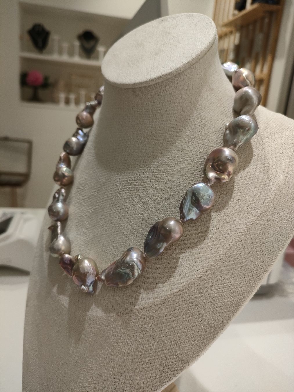 Catenine: Süsswasserperlen Kette Barock- 50% Rabatt! – Nuovo e nell'imballaggio originale da Bern venduto da Lidia.5 2