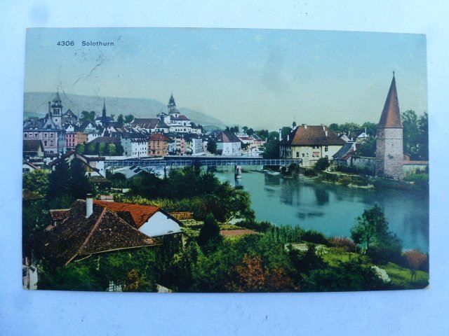 Cartoline postali: Ansichtskarte Solothurn 1909 – Usato da Walkringen venduto da Casablanca777