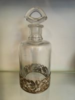 Fleur de Givre – Carafe Art Déco, parure argentée aux feuill