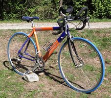 Rennvelo Titan R 2000 orange blau gebrauchter Zustand